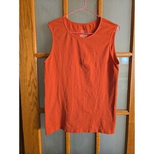 Womens Seamless Tank Top size XL Merona Brand as is coral off orange shirt blous